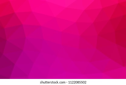 Light Purple, Pink vector abstract polygonal abstract polygonal. Creative illustration in halftone style with gradient. The textured pattern can be used for background.