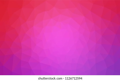 Light Purple, Pink vector abstract mosaic backdrop. Polygonal abstract illustration with gradient. Completely new template for your banner.