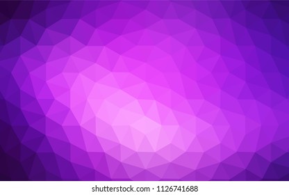 Light Purple, Pink vector abstract polygonal template. Polygonal abstract illustration with gradient. Brand new design for your business.