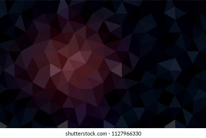 Light Purple, Pink vector abstract polygonal template. Shining polygonal illustration, which consist of triangles. New template for your brand book.