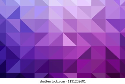 Light Purple, Pink vector abstract polygonal pattern. Shining colorful illustration with triangles. Polygonal design for your web site.