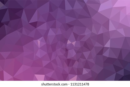 Light Purple, Pink vector abstract mosaic background. Colorful illustration in abstract style with triangles. Completely new template for your banner.