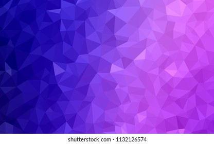 Light Purple, Pink vector abstract mosaic backdrop. A sample with polygonal shapes. Brand new style for your business design.