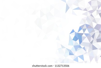 Light Purple, Pink vector abstract polygonal template. A completely new color illustration in a polygonal style. Pattern for a brand book's backdrop.