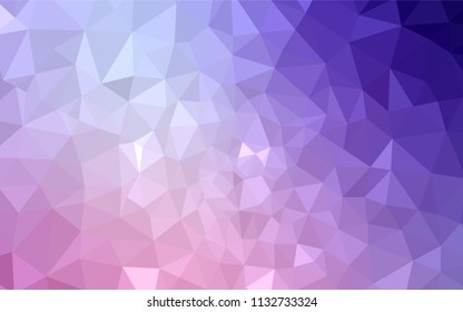 Light Purple, Pink vector abstract mosaic backdrop. Colorful illustration in abstract style with triangles. Brand new design for your business.