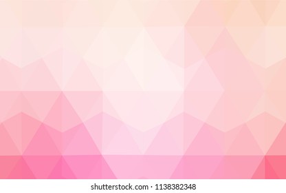 Light Purple, Pink vector abstract polygonal background. Polygonal abstract illustration with gradient. Template for cell phone's backgrounds.