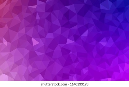 Light Purple, Pink vector abstract mosaic background. Colorful illustration in polygonal style with gradient. Brand new style for your business design.