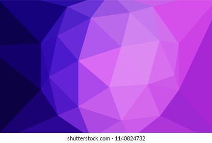Light Purple, Pink vector abstract mosaic background. Polygonal abstract illustration with gradient. New template for your brand book.