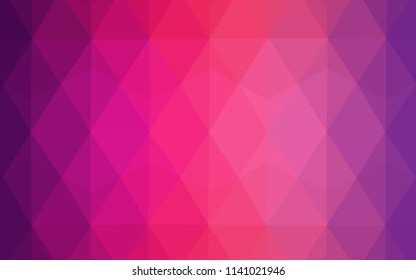 Light Purple, Pink vector abstract polygonal background. Colorful illustration in polygonal style with gradient. Textured pattern for your backgrounds.