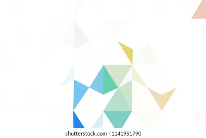 Light Purple, Pink vector abstract polygonal pattern. A completely new color illustration in a polygonal style. Best triangular design for your business.