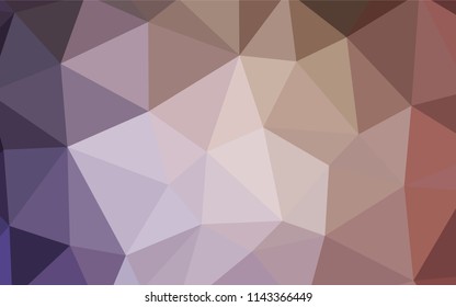 Light Purple, Pink vector abstract polygonal pattern. Colorful abstract illustration with triangles. Textured pattern for your backgrounds.