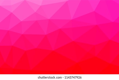 Light Purple, Pink vector abstract polygonal texture. Shining illustration, which consist of triangles. The polygonal design can be used for your web site.