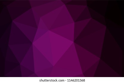 Light Purple, Pink vector abstract mosaic background. Colorful illustration in abstract style with triangles. Brand new design for your business.
