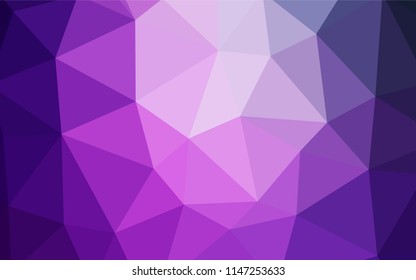 Light Purple, Pink vector abstract polygonal background. Creative geometric illustration in Origami style with gradient. Polygonal design for your web site.