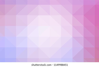 Light Purple, Pink vector abstract polygonal pattern. Shining polygonal illustration, which consist of triangles. A new texture for your web site.