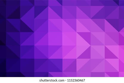 Light Purple, Pink vector abstract polygonal template. Creative illustration in halftone style with triangles. Textured pattern for your backgrounds.