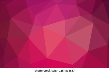 Light Purple, Pink vector abstract mosaic background. Colorful abstract illustration with triangles. A completely new design for your leaflet.