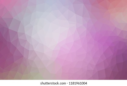 Light Purple, Pink vector abstract polygonal background. Creative geometric illustration in Origami style with gradient. A completely new design for your leaflet.
