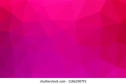 Light Purple, Pink vector abstract polygonal texture. Creative geometric illustration in Origami style with gradient. The textured pattern can be used for background.