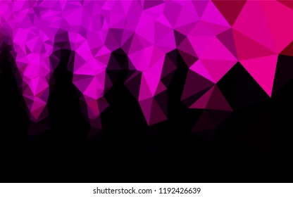Light Purple, Pink vector abstract polygonal layout. A vague abstract illustration with gradient. The elegant pattern can be used as part of a brand book.