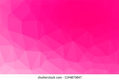 Light Purple, Pink vector abstract polygonal cover. Creative illustration in halftone style with gradient. A new texture for your design.