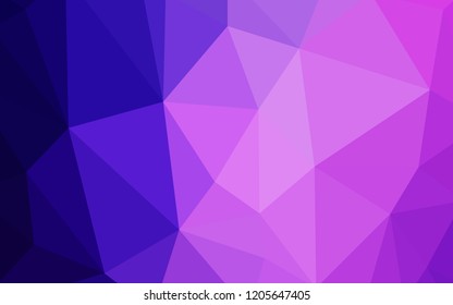 Light Purple, Pink vector abstract mosaic backdrop. A completely new color illustration in a polygonal style. Template for cell phone's backgrounds.