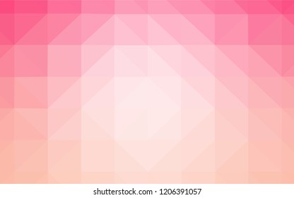 Light Purple, Pink vector abstract polygonal template. Polygonal abstract illustration with gradient. Triangular pattern for your design.
