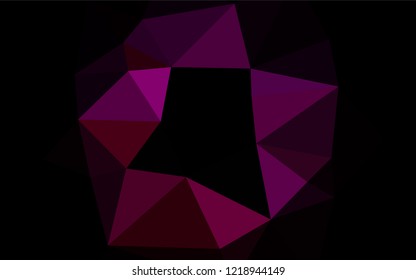 Light Purple, Pink vector abstract mosaic background. Shining illustration, which consist of triangles. Brand new style for your business design.