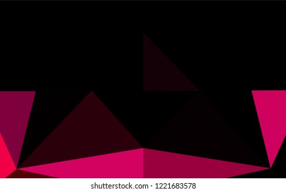 Light Purple, Pink vector abstract mosaic background. A sample with polygonal shapes. The elegant pattern can be used as part of a brand book.