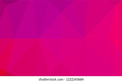 Light Purple, Pink vector abstract polygonal texture. Creative geometric illustration in Origami style with gradient. A new texture for your design.