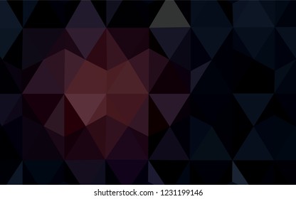 Light Purple, Pink vector abstract polygonal pattern. Shining polygonal illustration, which consist of triangles. Textured pattern for your backgrounds.