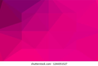 Light Purple, Pink vector abstract mosaic pattern. An elegant bright illustration with gradient. The completely new template can be used for your brand book.