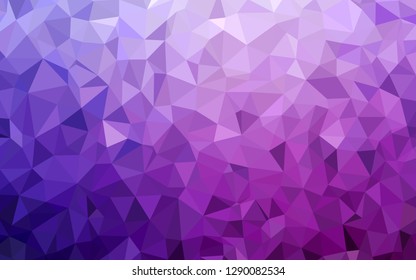 Light Purple, Pink vector abstract polygonal background. Colorful abstract illustration with triangles. A new texture for your web site.