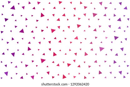 Light Purple, Pink vector  abstract polygonal template. Modern abstract illustration with triangles. Pattern for a brand book's backdrop.