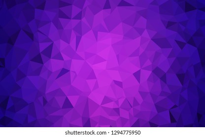 Light Purple, Pink vector abstract polygonal background. Polygonal abstract illustration with gradient. New template for your brand book.