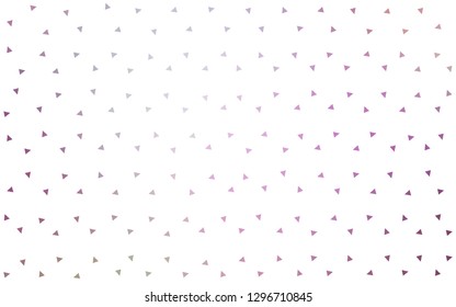 Light Purple, Pink vector  abstract mosaic pattern. Glitter abstract illustration with an elegant triangles. Polygonal design for your web site.