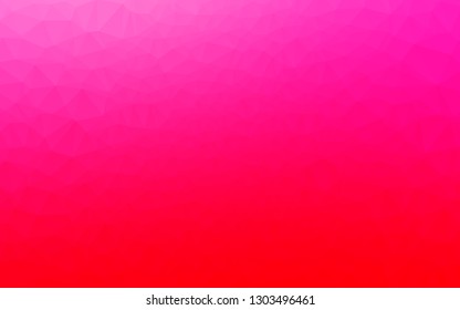 Light Purple, Pink vector abstract mosaic backdrop. Brand new colorful illustration in with gradient. Triangular pattern for your business design.