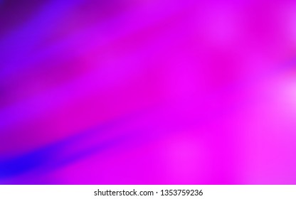 Light Purple, Pink vector abstract blurred background. An elegant bright illustration with gradient. Background for designs.