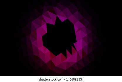 Light Purple, Pink vector abstract polygonal texture. Colorful abstract illustration with gradient. Textured pattern for background.