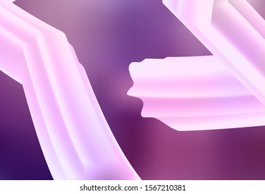 Light Purple, Pink vector abstract blurred background. Glitter abstract illustration with gradient design. New style design for your brand book.