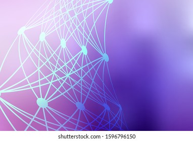 Light Purple, Pink vector abstract blurred layout. Colorful abstract illustration with gradient. Completely new design for your business.