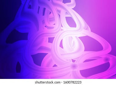 Light Purple, Pink vector abstract blurred background. Glitter abstract illustration with gradient design. New style design for your brand book.