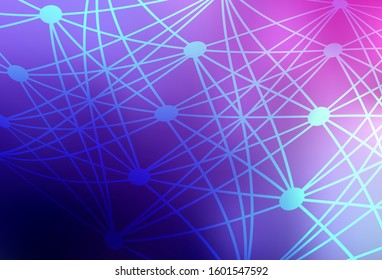 Light Purple, Pink vector abstract bright texture. Glitter abstract illustration with gradient design. New way of your design.