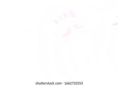 Light Purple, Pink vector abstract background with leaves. Sketchy doodles with leaves on blurred background. Hand painted design for web, leaflets.