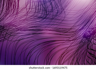 Light Purple, Pink vector abstract layout. Creative illustration in halftone style with gradient. New style design for your brand book.