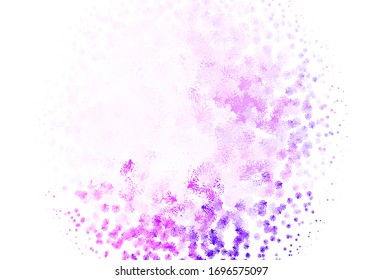 Light Purple, Pink vector abstract background with branches. Creative illustration in blurred style with leaves, branches. Doodle design for your web site.