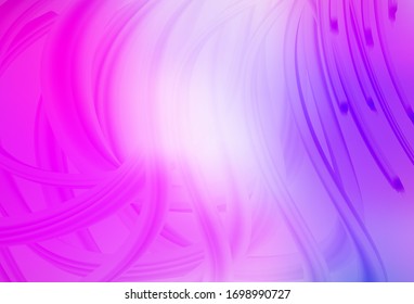 Light Purple, Pink vector abstract bright template. Colorful abstract illustration with gradient. New style for your business design.