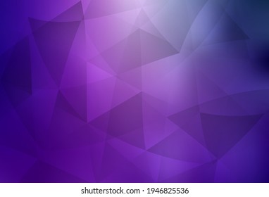 Light Purple, Pink vector abstract polygonal pattern. Creative geometric illustration in Origami style with gradient. Completely new template for your banner.