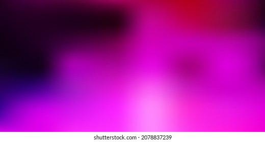 Fondo de desenfoque abstracto de vector claro púrpura y rosa. Ilustración moderna y elegante con gradiente. Tu negocio.
