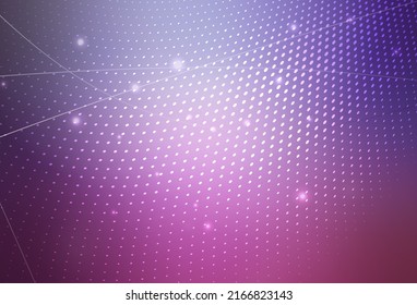 Hellviolett, rosafarbene Vektorgrafik Abstrakte Illustration mit farbigen Bläschen im Naturstil. Illustration mit leuchtenden bunten abstrakten Kreisen. Modernes Template für die Zielseite.